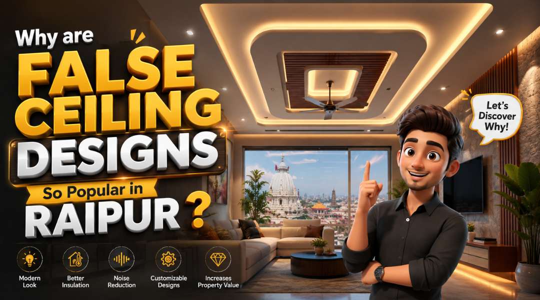 Why are False Ceiling Designs So Popular in Raipur?